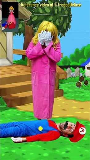 Please don’t leave me, Mario!😢Video Parody of @T‪roopaDeluxe #mario #luigimario #supermario