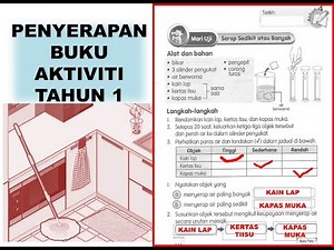 panduan jawapan sains tahun 1 ms 52 penyerapan Serap sedikit atau banyak buku latihan aktiviti