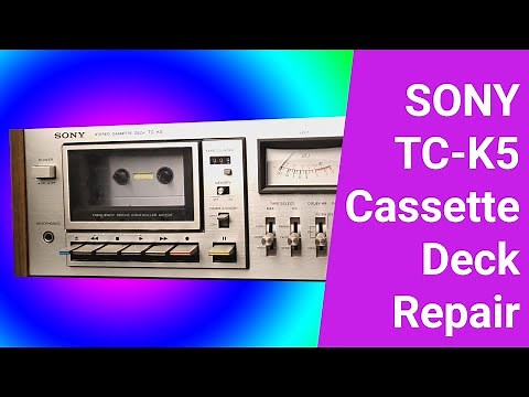 Restoring Sony TC-K5 Vintage Cassette Deck. Part 1