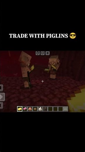 How to trade with piglins in Minecraft 😎 #minecraft #dream #shorts