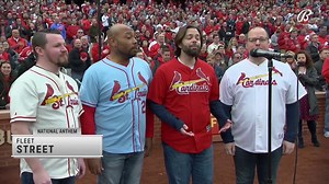 A wonderful rendition of The Star-Spangled Banner on #OpeningDay. 🇺🇸 #STLCards | FanDuel Sports Network Midwest