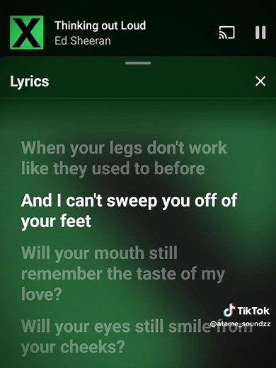 Thinking Out Loud lyrics - Ed Sheeran song lyrics