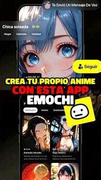 With this app you can create your own anime story #anime #ai #emochi