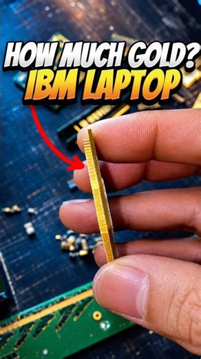 How Much Gold Is In A IBM Laptop #goldrecovery