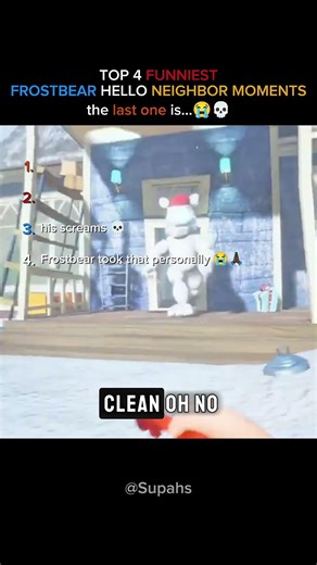 TOP 4 Funniest Frostbear Hello Neighbor Moments #shorts