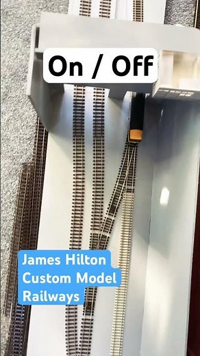 On/Off stage on a #modelrailway shelf layout is an important balance #modelrailwaylayout #modelmaker