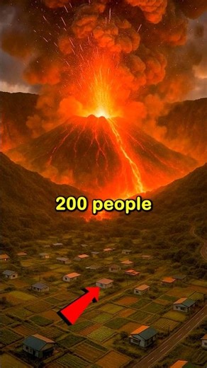 Town Inside Active Volcano 🌋