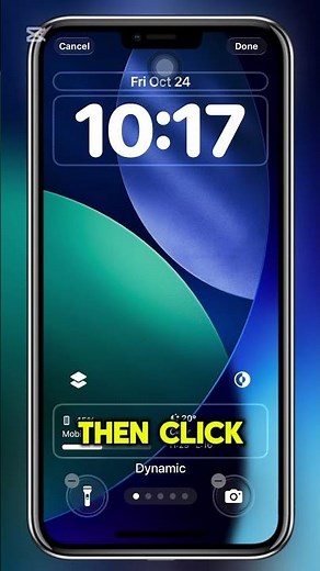 How to change lock screen clock size in iPhone | Change iPhone clock size #iphonevideos #iphones