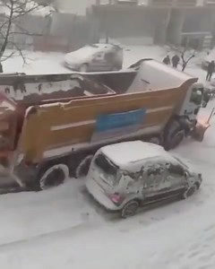 11M views · 49K reactions | Truck plowing snow and cars  | Machinery Channel | Facebook
