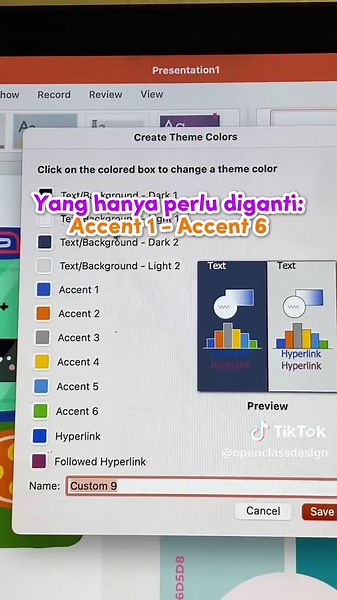 Tutorial customize colors di power point! Supaya lebih mudah buat kalian ngedesign😎