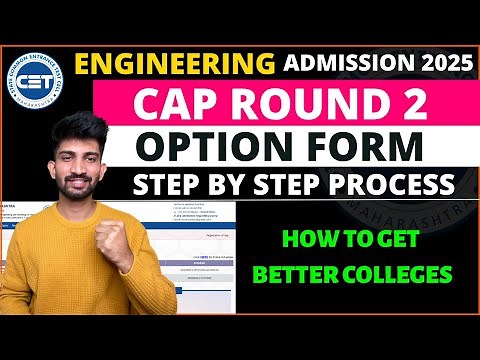 Engineering Cap Round 2 Option Form Filling 2025 | How to Fill Engineering Cap Round 2 Option form