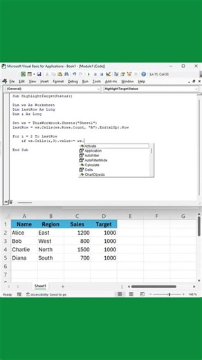 The Simplest Way to Highlight Rows in Excel VBA #excel #tutorial #automation