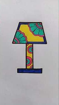 how to draw table lamp ||table lamp ki drawing kaise banaen #drawing #table_lamp #art #shorts