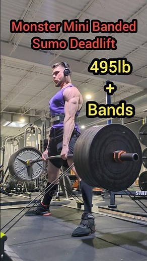 Boost Deadlift Strength with Speed Pulls! (495lb Banded Sumo Deadlift)