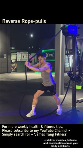 Reverse rope pull #cardio #cardiofitness #tricepsworkout #hiitworkout #hiitfitness #cardiofitness