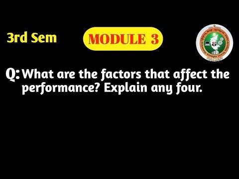 VTU | DDCO | 3rd Sem | BCS302 | Module 3 | Factors Affecting Computer Performance | PYQ IMPORTANT