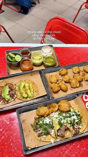 Taqueria Orinoco is one of the most viral taco spots in Mexico City… so of course we tried it 🇲🇽🌮 Honestly we tried one of almost everything that didn’t have pork and the taste was good but it didn’t change our lives. The salsa, yeah the salsa, that was fire. #travelbucketlist #traveltips #mexicocity #cdmx #mexico #mexicotraveltips #exploremexico #travelmexico #besttacosinmexico @taqueriaorinoco | Sipping in Chicago