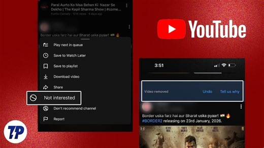 How to Undo “Not Interested” Videos on YouTube - TechPP