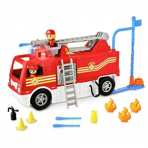 Kid Connection Fire Truck Play Set with Lights and Sounds, 16 Pieces, Toddler Toys Ages 3