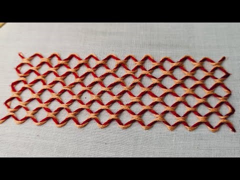 Beautiful variation of ❌Cross stitch🪡Beginners friendly embroidery tutorial #Handembroidery#handwork