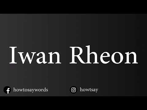 How To Pronounce Iwan Rheon