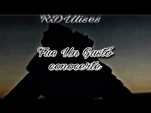Fue Un Gusto Conocerte(Video Lyrics)