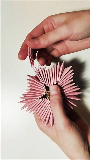 3D Origami Paper Flower DIY 🩷