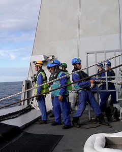 8.7K views · 98 reactions | Have you ever wondered how ships are able to stay at sea for so long? 樂 Welcome onboard FS Chevalier Paul  for Replenishment at Sea (RAS) from ESPS Patino  during NATO exercise Dynamic Mariner '20 欄 #WeAreNATO #StrongerTogether Marine Nationale Armada Española Supreme Headquarters Allied Powers Europe (SHAPE) | NATO Maritime Command | Facebook