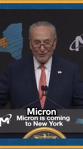 I spent years working to bring Micron to Upstate NY, and with the passage of my CHIPS & Science Law, I delivered billions to make it happen. I’m proud to announce Micron’s groundbreaking at its new manufacturing site in Clay, New York! This will be a transformative $100 BILLION investment, creating 50,000 jobs, building the most advanced chip manufacturing site in the world, right here in Syracuse. We’re bringing manufacturing home and putting New York first! | Senator Chuck Schumer