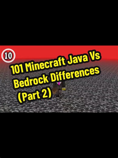 101 Minecraft Java Vs Bedrock Differences (Part 2) #Insane #fyp #java #Minecraft #bedrock