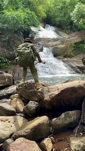 Soothing Waterfall Adventure travels #shorts