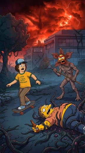 Stranger Things Characters | The Simpsons Style Intro