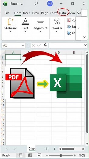 Convert PDF to Excel in 5 Seconds | PDF to Excel | How to Convert PDF to Excel #shorts #pdftoexcel