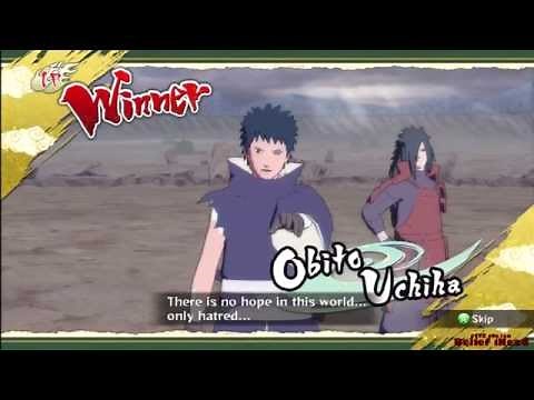 Unlocking OBITO UCHIHA unmasked Gameplay NARUTO SHIPPUDEN ULTIMATE NINJA STORM REVOLUTION