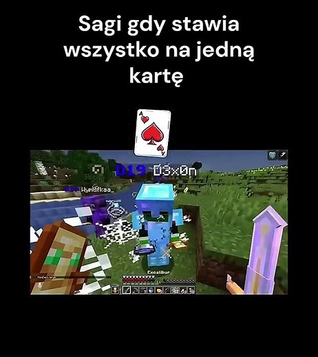 Sagi i jego as w rękawie@Sagi1 #minecraft