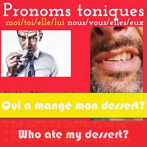 LES PRONOMS TONIQUES Maintenant c'est à vous! Surtout il est...