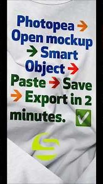 Design a Mockup in 2 Minuntes with photopea Tutorial 2025 4k video #design #photoshop #update