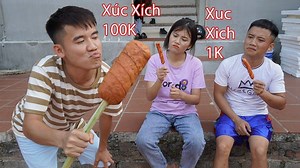 Bị Em Gái Em Trai Khinh Thường Thách Thức Làm Xúc Xích Khổng Lồ Và Cái Kết | Hưng Vlog