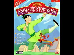 Opening To Mulan Animated Storybook 1998 PC CD-Rom