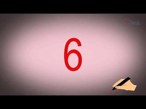 Learn how to write number 6(SIX), Kids preschool learning, Kindergarten learning.