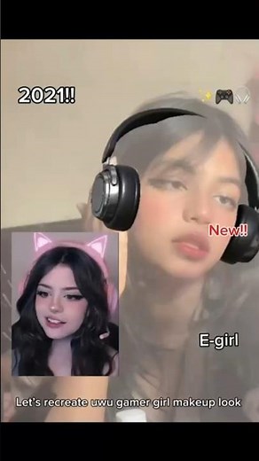 😍 Viral uwu girl makeup tutorial!! #makeup #uwu #anime #shorts #viral #grwm #egirl #2021 #gamer