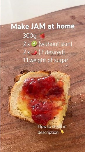 Make Jam at home! Easy recipe real fruit - healthier than the ones you buy from the grocery store