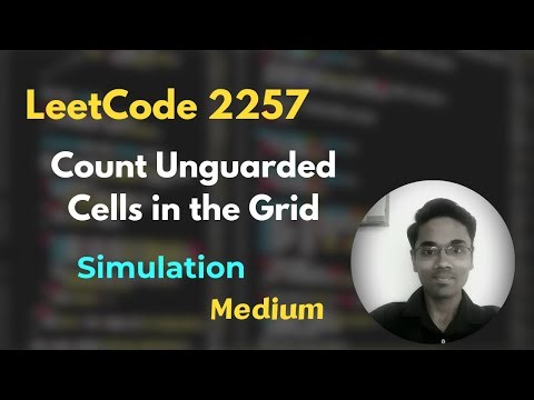 Count Unguarded Cells in the Grid | LeetCode 2257 | Simulation