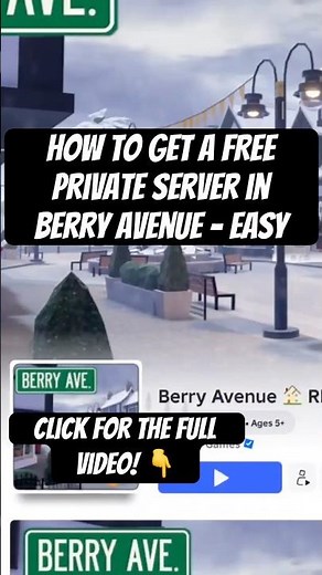 How to get a FREE Private Server in Berry Avenue - EASY #roblox #berryave #shorts