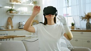 Young Woman Robotic Hand Prosthesis Wearing Stock Footage Video (100% Royalty-free) 1101207711 | Shutterstock