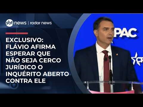 “Espero que não seja cerco jurídico”, diz Flávio Bolsonaro após Moraes abrir inquérito | #RadarNews