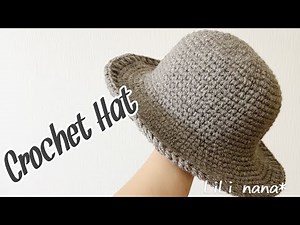 【かぎ針編み】ニットハットの編み方♪Crochet Hat