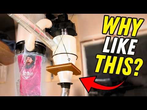 This Dust Collector Setup Saves a TON of Shop Space