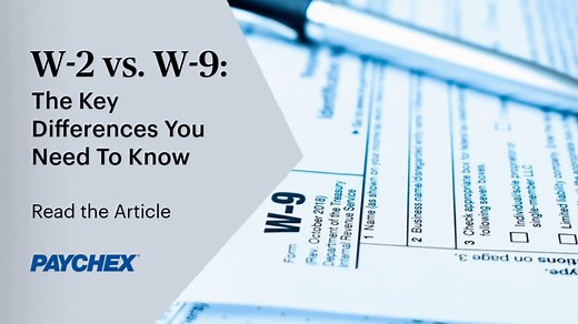 We’re covering Forms W-2 and W-9, from A to Z. Tune in to learn more about the key differences of these important tax forms. https://www.paychex.com/articles/payroll-taxes/w2-vs-w9 #W2 #W9 #taxes | Paychex