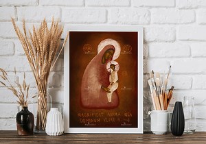 Magnificat Modern Icon Art Print: Christian Home Decor (digital Download) - Etsy UK